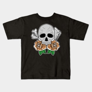 Skull rose Kids T-Shirt